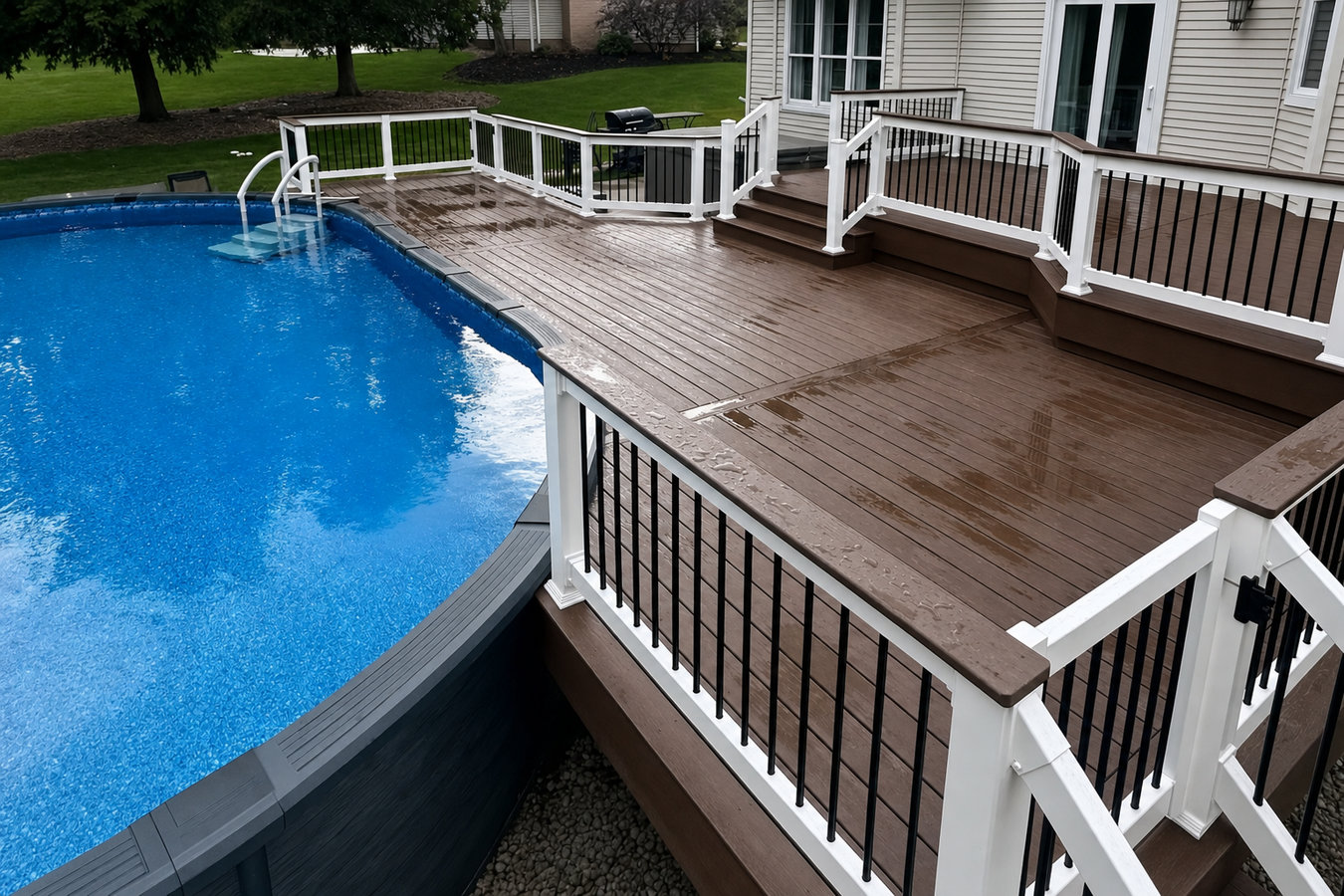 Pool deck construction